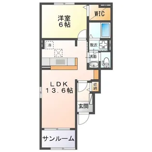 シンク エンタ A【1階】の間取り