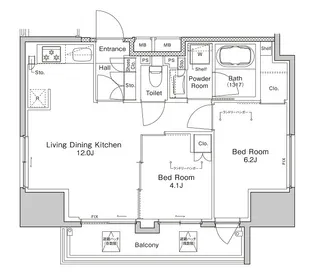 プラウドフラット浅草雷門【9階】の間取り