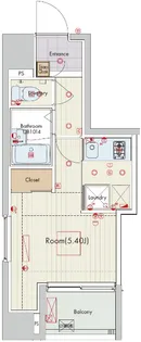 セリュークス横濱阪東橋【2階】の間取り