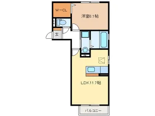 MaisonDeChance【1階】の間取り