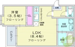 レガリスト東照宮プレステージ【3階】の間取り