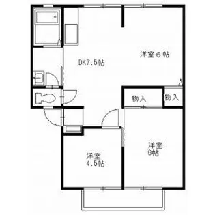 サンビレッジ青山五番館【2階】の間取り