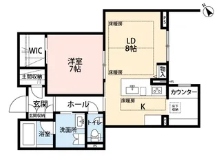 ジェーユーグローバル パレス【1階】の間取り