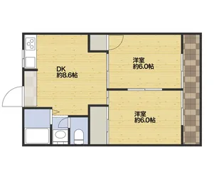 メゾン平野【2階】の間取り