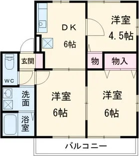 ハイム連取A【1階】の間取り