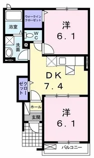 アル カン シエル【1階】の間取り