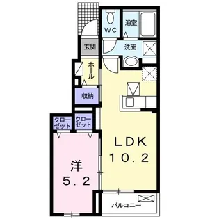 SUBARU【1階】の間取り