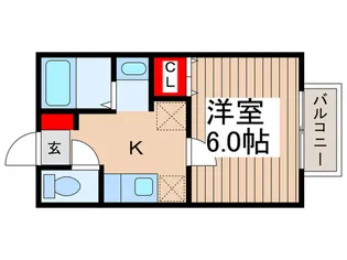 ニュ-ライフガ-デンII【2階】の間取り