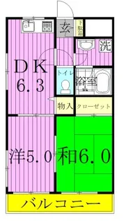 シティハイムイグサIII【3階】の間取り