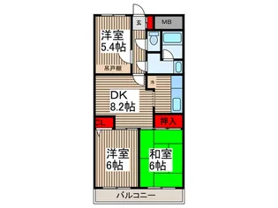 カ-サエスペランサ【2階】の間取り