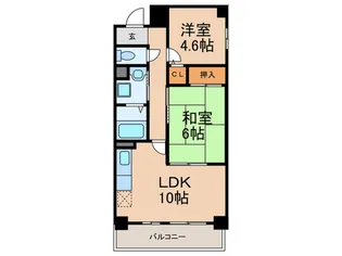 フローラ六甲【4階】の間取り