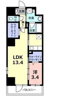 カーサ プリマ【7階】の間取り