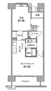 T’s garden清瀬【7階】の間取り