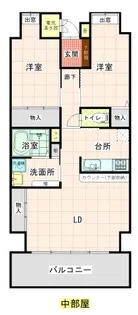 マルイローズガーデン【10階】の間取り