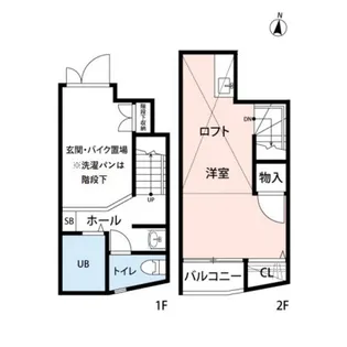 クワトロ・ヴィラ天神南【2階】の間取り