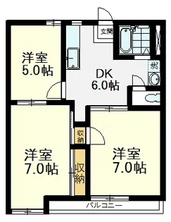 ボン・エトワールC【1階】の間取り