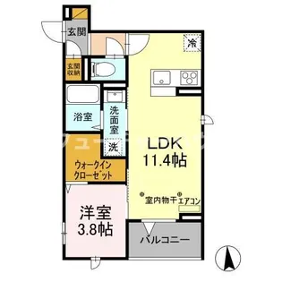 ラ・ブリエ城南【2階】の間取り