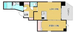 アネールエレ江戸堀【3階】の間取り