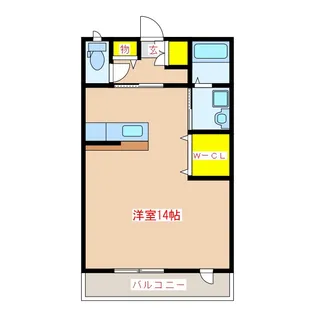 コーポ奈良 III【2階】の間取り