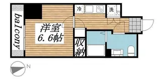 ハウスセゾン新板橋【9階】の間取り