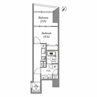 オーパスホームズ三田【3階】の間取り
