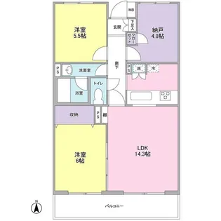 マ・メゾン鷺沼【1階】の間取り