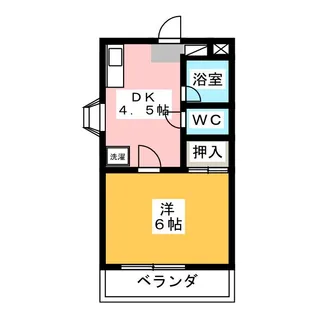 アメニティハウスII【1階】の間取り