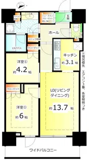 パークシティ中野 ザ タワー エアーズ【4階】の間取り