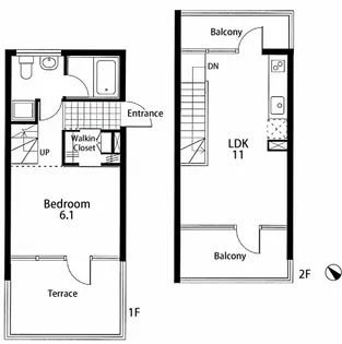 BONHEUR二子玉川の間取り