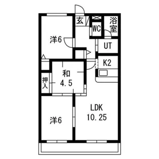 エスポワールI【1階】の間取り