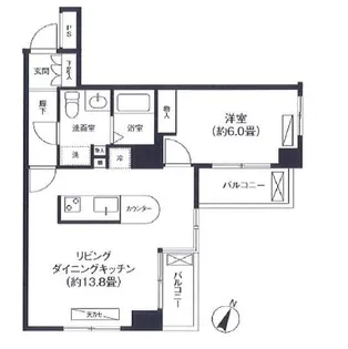 ヒルサイド白山【3階】の間取り