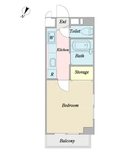フェリーク・フルール【1階】の間取り