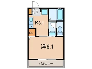 ディアス灘北通【2階】の間取り