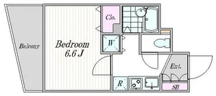 菱和パレス銀座東【4階】の間取り