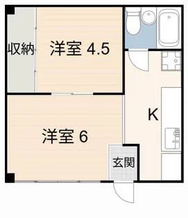 ホワイトシティ東新【1階】の間取り