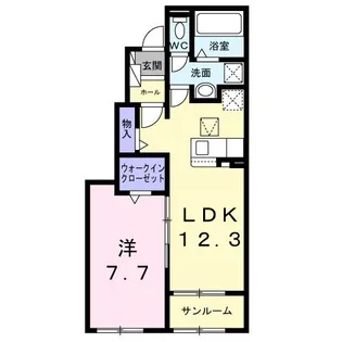 シーライトフジ【1階】の間取り
