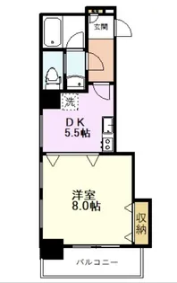 メゾンポメル小川【5階】の間取り