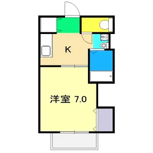 サウスポート早川【2階】の間取り