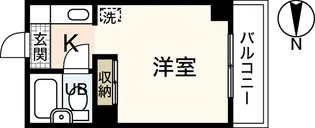 ベルパトリエ己斐中【4階】の間取り