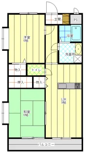 エクセレント【3階】の間取り