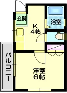 河野ハイツ【2階】の間取り