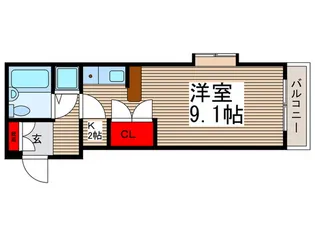ローズガーデンA52【2階】の間取り