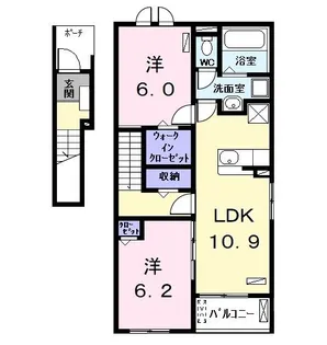 ブランメゾン【2階】の間取り