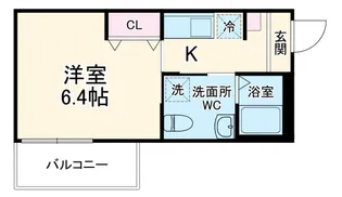 メゾン・ダルジャン西大宮【2階】の間取り