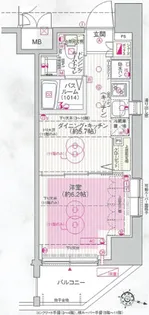 エステムプラザ飯田橋タワーレジデンス【11階】の間取り