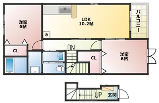 ポートリジェールIV【2階】の間取り