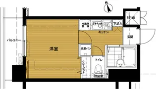 トーシンフェニックス南麻布【5階】の間取り