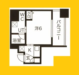 スパシエロッサ横浜吉野町【3階】の間取り
