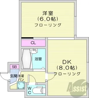 リリアムコート宮の森【3階】の間取り