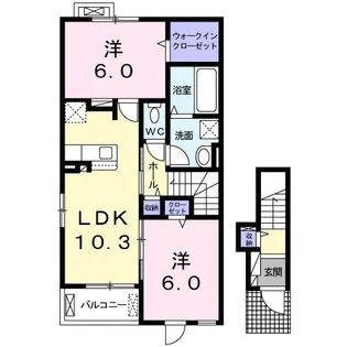 グランディール ファイン【2階】の間取り